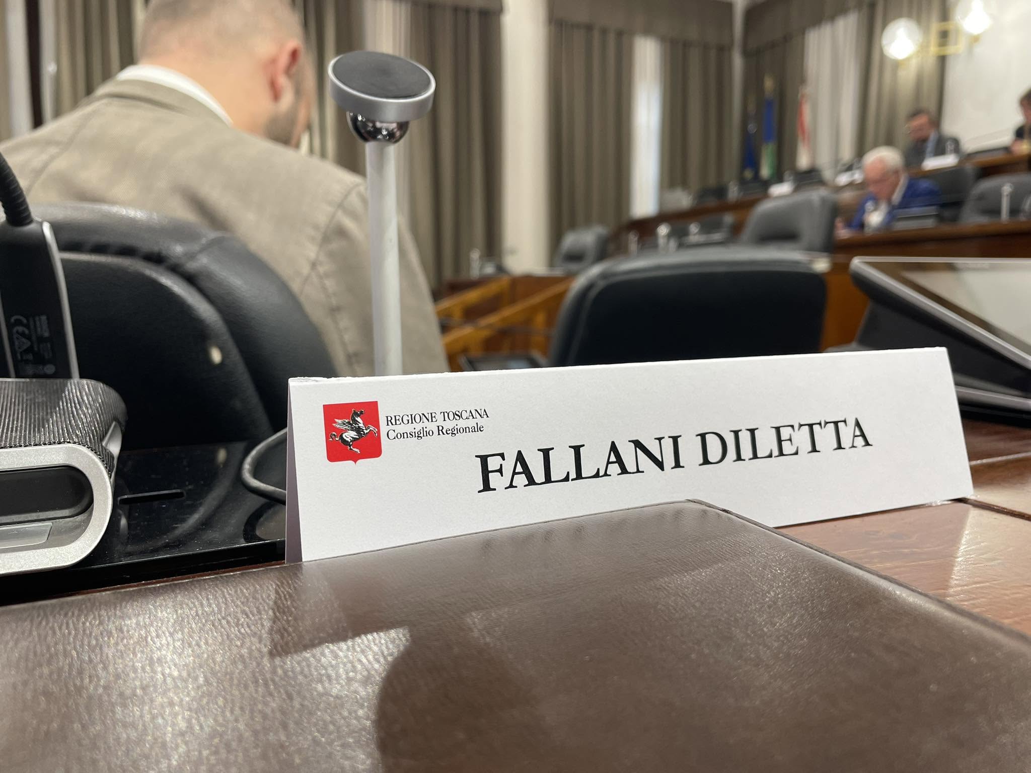 Diletta Fallani in Consiglio regionale